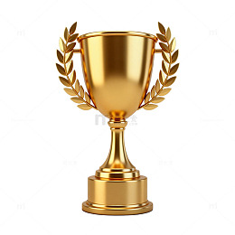 金色奖杯荣誉象征