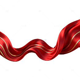 红色丝绸流动艺术图案