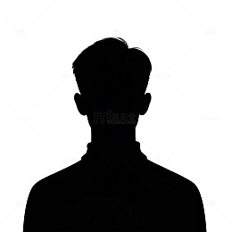黑色剪影人物头像