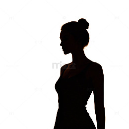 剪影人像黄昏美景