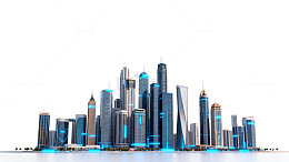 未来都市天际线3D模型