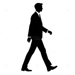 商务男性剪影图标素材