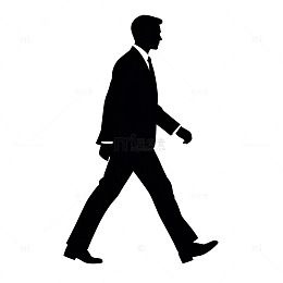 商务人物剪影图标素材