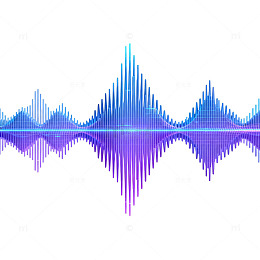 科技感音频波形图