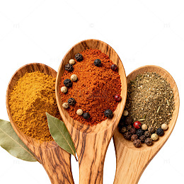 调味品木勺特写