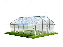 现代温室玻璃建筑效果图