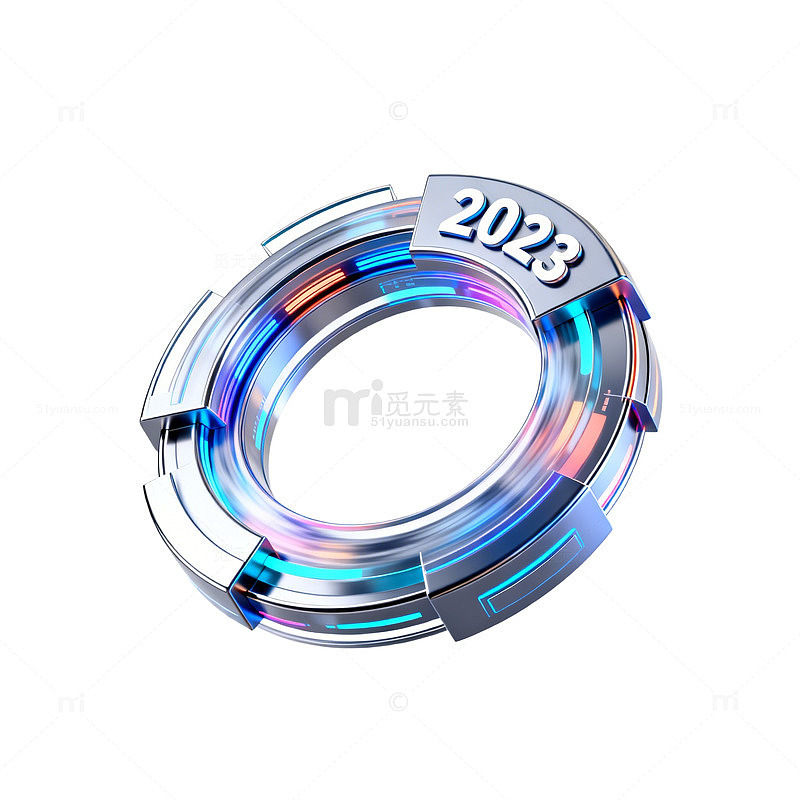 未来感数字设计元素