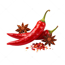 红色辣椒八角调料美食素材