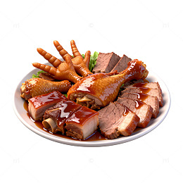 卤味拼盘美食