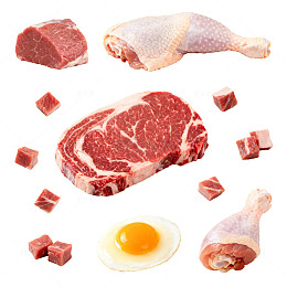 生鲜肉类食材展示图