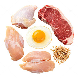 食材组合高蛋白展示