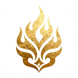 金色火焰纹样图案设计素材