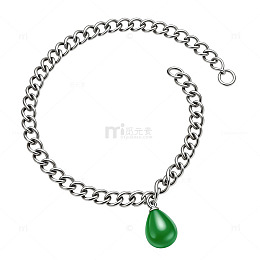 银色链坠手链配饰