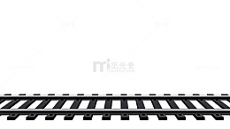 简约铁路轨道模型素材