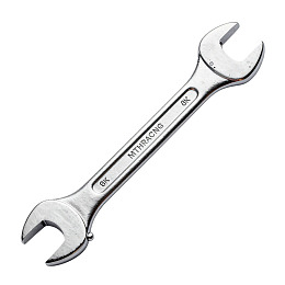 银色扳手特写图片