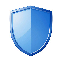 蓝色盾牌图标图片