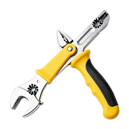 多功能黄黑手柄扳手图片