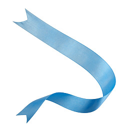 蓝色丝带弯曲飘逸图片