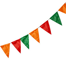 彩色三角旗装饰图案图片