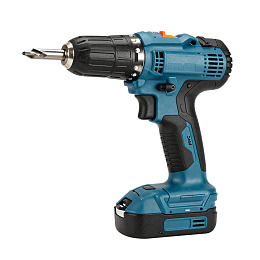 蓝色电动螺丝刀特写图片