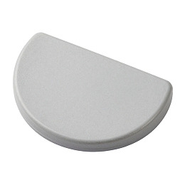 灰色半圆形物体特写图片