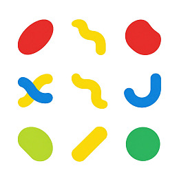 多彩抽象几何图形图案