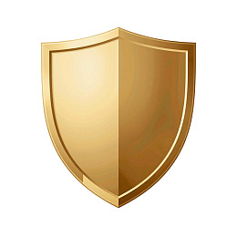 金色盾牌图标图片
