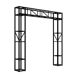 黑色金属框架结构示意图