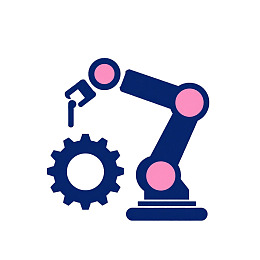 机械臂操作齿轮图标图片