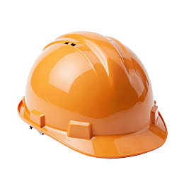 橙色安全帽特写图片