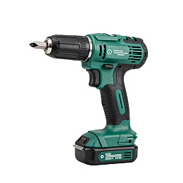 绿色电动螺丝刀特写图片