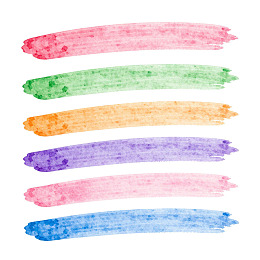 彩色水彩笔触条纹图案