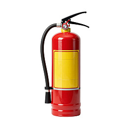 红色灭火器特写图片