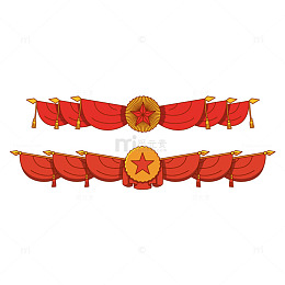 红色劳动节装饰