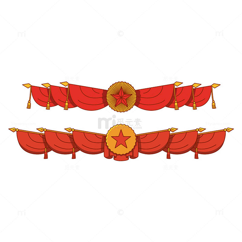 红色劳动节装饰