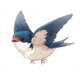 翩然翔舞的蓝色精灵