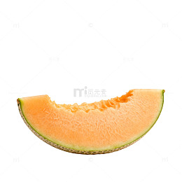 哈密瓜甜瓜片特写水果