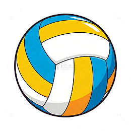 健康运动元素排球