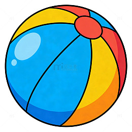 健康运动元素皮球