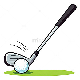 健康运动元素高尔夫