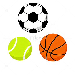 健康运动元素足球球类