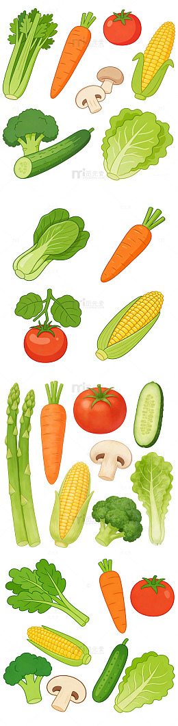 新鲜蔬菜卡通扁平番茄