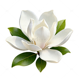 玉兰花开清新自然插图