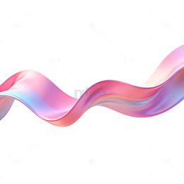 彩虹色流动线条抽象艺术素材