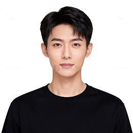 青年男性肖像照素材