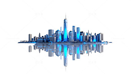 未来城市天际线科技风图像