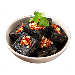 香辣臭豆腐美食片