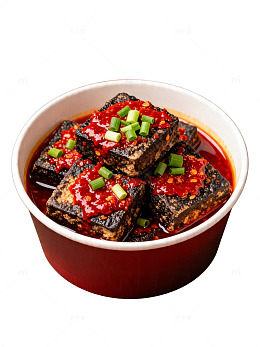 香辣臭豆腐美食