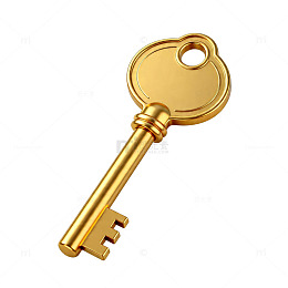 金钥匙象征开启财富梦想