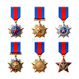 军功章徽章集合图